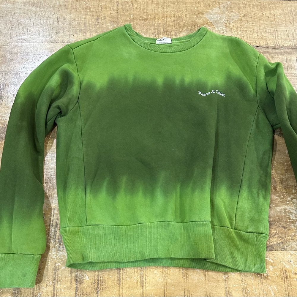 Peace & Quiet Green Ombre Sweatshirt
